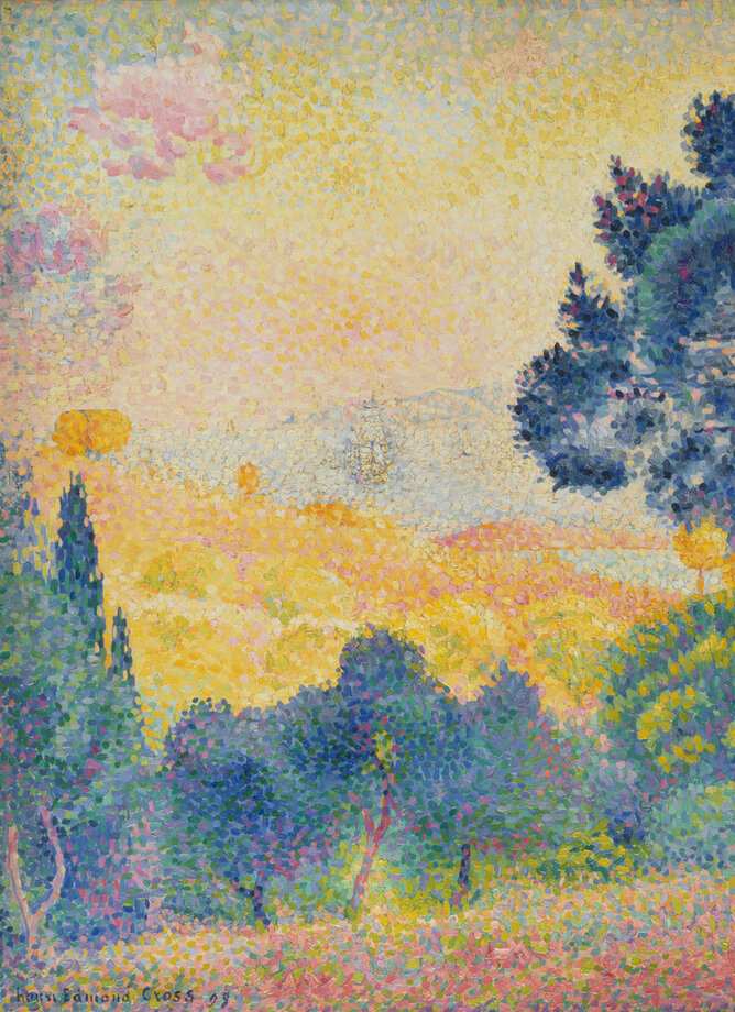 Gemälde einer Landschaft