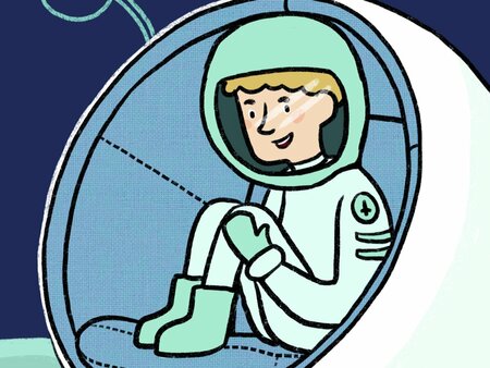 Illustration eines Astronauten