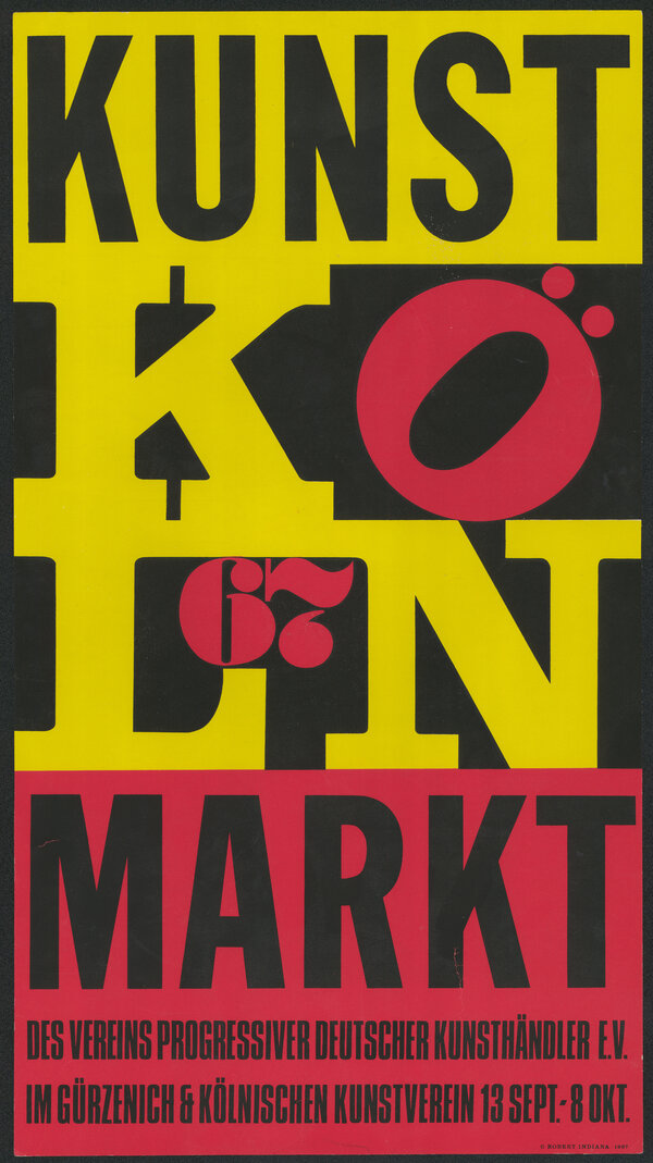 Plakat für den Köln Kunst Markt 1967