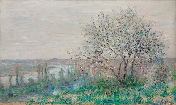 Gemälde von Claude Monet (1840–1926), Frühlingsstimmung bei Vétheuil, 1880