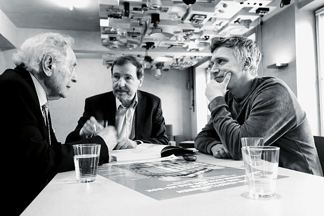 Ludwig Sebus, Werner Jung und Bastian Campmann im Gespräch