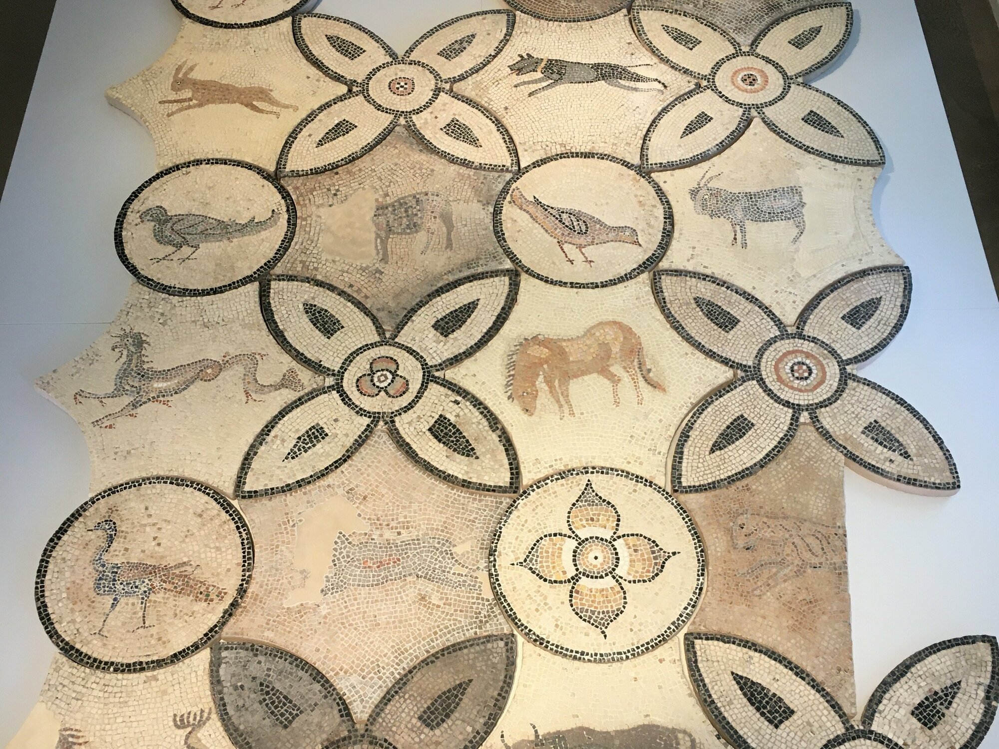 Mosaik mit Tieren