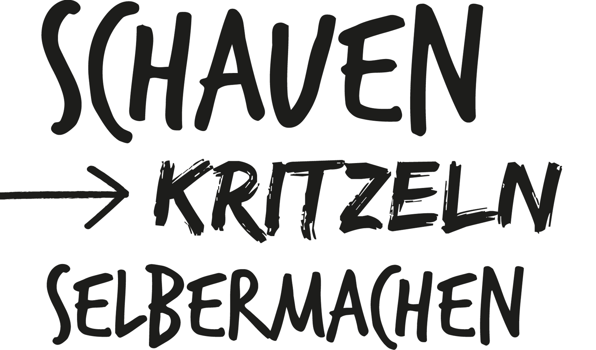 Deckblatt Schauen, Kritzeln, Selbermachen