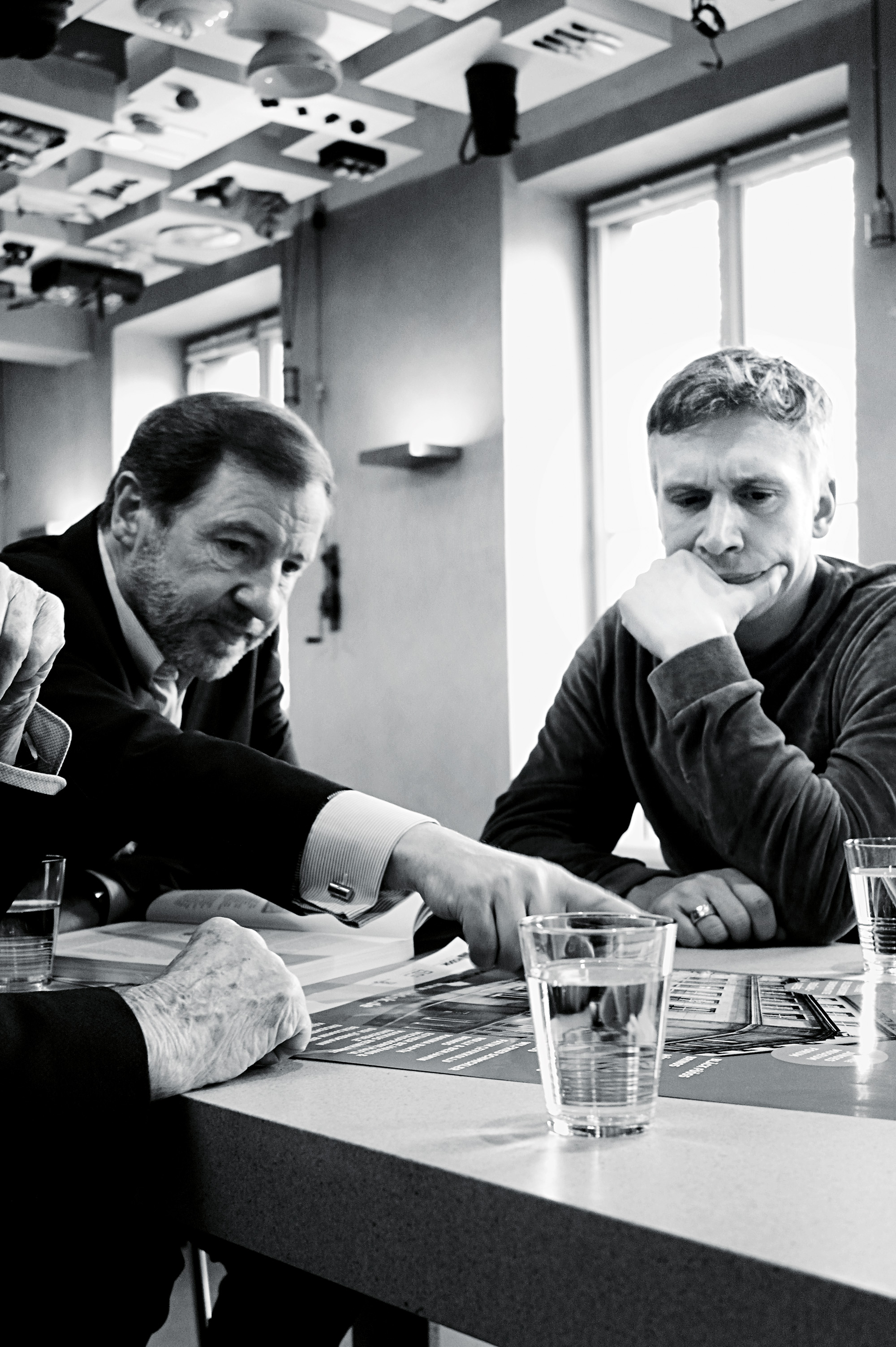 Ludwig Sebus, Werner Jung und Bastian Campmann im Gespräch