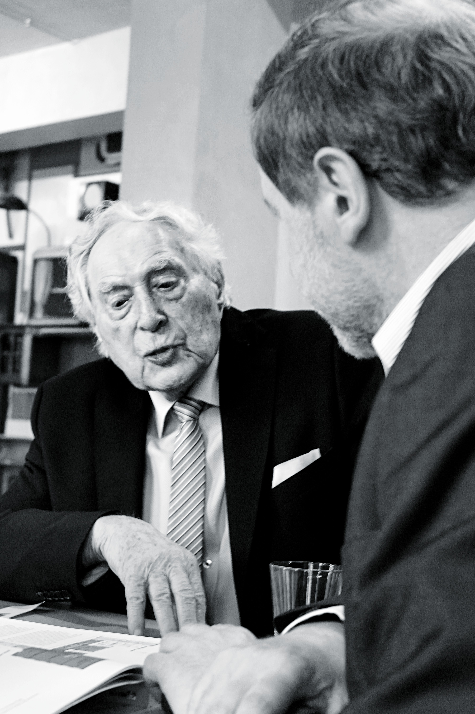 Ludwig Sebus, Werner Jung und Bastian Campmann im Gespräch
