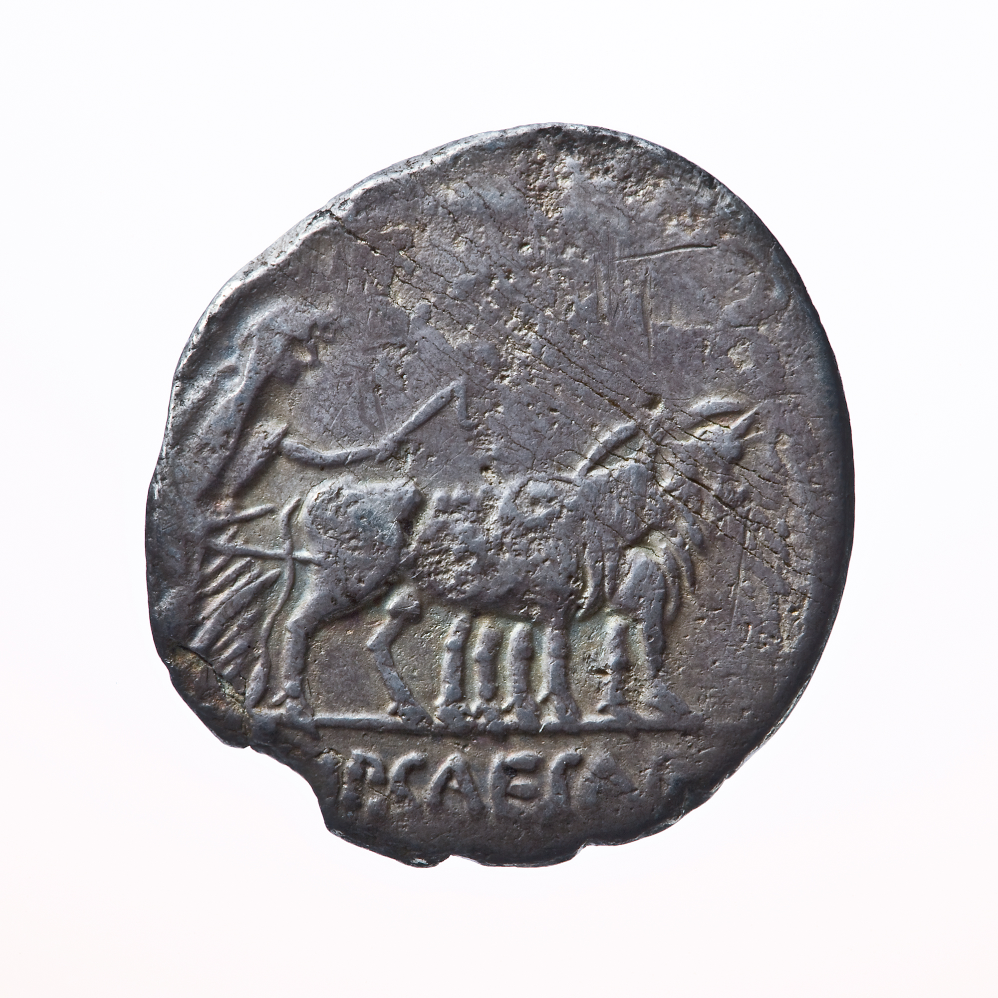 Ansicht einer alten Münze